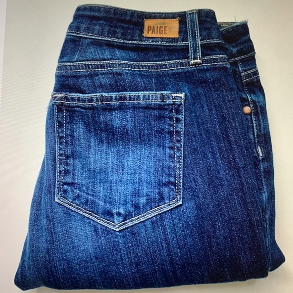 PAIGE JIMMY JIMMY PATCH PLAID BOYFRIEND JEANS SIZE 28 - Picture 11 of 13
